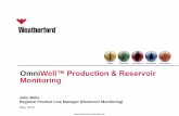 OmniWell™ Production & Reservoir Monitoring - PPEPCA · © 2012 Weatherford. All rights reserved. OmniWell™ Production & Reservoir ... • Performance of gas lift valve & ESP