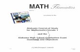 Alabama Course of Study for Mathematics–Grade 7 and … High School Graduation Exam Standards and ... Ł Finding square roots of perfect squares through 225 ... High School Graduation