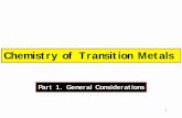 Chemistry of Transition Metals - VSSD College, Kanpurelibrary.vssdcollege.ac.in/web/data/books-com-sc/msc-pre/chemistry... · Spectrochemical series CFSE ... charges on the complex