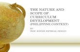 Steps in Curriculum Development - echoesineducation | ….… · PPT file · Web view · 2013-05-13THE NATURE AND SCOPE OF CURRICULUM DEVELOPMENT (PHILIPPINE CONTEXT) BY: PROF.