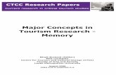 Major Concepts in Tourism Research - Memory PAPER.pdf · Major Concepts in Tourism Research - Memory INTRODUCTION Birgit Braasch (Leeds Metropolitan University) The German online