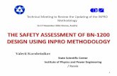 THE SAFETY ASSESSMENT OF BN-1200 DESIGN USING … · THE SAFETY ASSESSMENT OF BN-1200 DESIGN USING INPRO METHODOLOGY 1 ... Safety analysis report for power plant with fast ... Safety