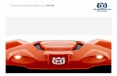 Husqvarna Sustainability Report Group... · Husqvarna Group’s next sustainability report will be published on ... product value and customer satisfaction, ... n Offered internship