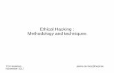 Ethical Hacking : Methodology and techniques · Ethical Hacking : Methodology and techniques TEI Heraklion pierre.de.fooz@hepl.be November 2017. 2/34 ... Only a tiny part of network