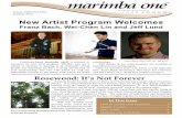 New Artist Program Welcomes - Marimba One Artist Program Welcomes Franz Bach, ... Ney Rosauro in a performance of his famous Marimba Concerto in the