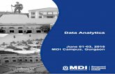 Data Analytics- June 2016 - Best MBA/PGDM/PGPM … ·  · 2016-04-30Consumer Aﬀairs, NDDB, KMF, NEH Council, and Small Farmers Consortium, in the areas of Business Intelligence,