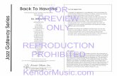 Back To Havana FOR - KendorMusic.com · to check out some recordings of Afro-Cuban groups before ... Bass Clef Solo Sheet Flute (opt.) ... 21 Grove Street • PO Box 278