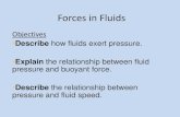 Forces in Fluids - Hilldale Public Schools · Forces in Fluids Objectives • ... I. Fluids Exert Pressure A. Calculating Pressure: Pressure equals force divided by area. ... much