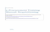 e-Procurement Training Manual: Requisitioning Training...e-Procurement Training Manual: Requisitioning ... SHOP TAB ... Adding an Attachment ...