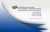 Elementary Grades Course Catalog - pghschools.org · 2017-2018 Elementary Grades Course Catalog Page 1 of 36 ... who need to develop competencies in speaking, ... writing and listening