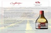 GOLD FOR CAYTHORPE FAMILY ESTATE AT SAN FRANCISCO ... · The San Francisco International Wine Competition was founded in ... sons Simon and Scott created their own ... by renowned
