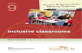 Module 9 Inclusive classrooms - Te Kete Ipurangiteachersandteachersaides.tki.org.nz/content/download/687/3620/file... · 9 . Inclusive classrooms . Why this module? Teachers and teachers’