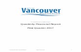 Quarterly Financial Report Q1 2017 - City of Vancouver Home · Quarterly Financial Report . ... trend continued into 2017 with the rate falling to a ... multi-family construction