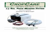 2.5 Gal. Foam Marker System - CropCare Trailer Sprayers ...cropcareequipment.com/supportPdfs/pdfmanuals/FoamMarkers/2_5Gallon...2.5 Gal. Foam Marker System Model F2500 Owner's Manual