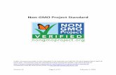 Non-GMO Project Standard€¦ · Non-GMO Project Standard . ... Personal care products and cosmetics Includes lotions, soaps, balms, makeup, etc. Textiles Other agriculturally derived