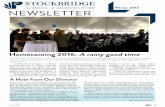 Winter 2017 NEWSLETTER - Stockbridge a nutshell, Baoshan Xing, who ... 6 A WORD ABOUT OUR ... (GIS) in Orlando in February. Vittum has conducted significant re-