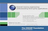 Android Reverse Engineering - Internet Security Auditors ... · Permission is granted to copy, distribute and/or modify this document under the terms of the OWASP License. ... Android