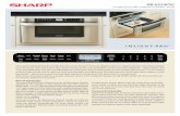 Insight Pro® Microwave Drawer® Oven - Sharp.cafiles.sharp.ca/Downloads/ForHome/HomeAppliances... · Smaller, lower drawer slides make the cavity more accessible so it’s easier
