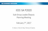 IEEE-SA P2020 - AutoSens Conference · IEEE-SA P2020 Sub-Group Leader ... active member Eiji Oba Sony Semiconductor Solutions Corporation ... • Slides to share for invitations