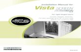 Installation Manual for Vista SCREEN - SEIKI SCREEN ... SCREEN Installation Manual for For right hinged doors Durable. Reliable. Attractive. For door openings up to 36” (914mm) wide