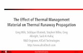 The Effect of Thermal Management Material on Thermal ... | Lightweight | Long Lasting Confidential The Effect of Thermal Management Material on Thermal Runaway Propagation Greg Wilk,