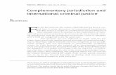 Complementary jurisdiction and international criminal … · RICR Mars IRRC March 2002 Vol. 84 No 845 145 Complementary jurisdiction and international criminal justice by Oscar Solera