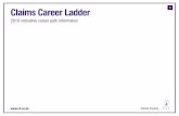 Claims Career Ladder - The Chartered Insurance Institute · Claims Career Ladder Motor Engineer ... Efficient handling of claims up to £100,000 Role purpose ... • Working to meet