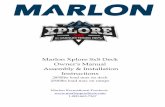 Assembly & Installation Instructions - Marlon … · Marlon Xplore SxS Deck Owner’s Manual Assembly & Installation Instructions 2850lbs load max on deck 2500lbs load max on ramps