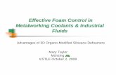 Effective Foam Control in Metalworking Coolants & Industrial Fluidsklc.kstle.or.kr/Upload/Board/39-Technical Director... ·  · 2014-01-06Effective Foam Control in Metalworking Coolants