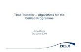 Time Transfer – Algorithms for the Galileo Programme · Time Transfer – Algorithms for the Galileo Programme ... -12 ADEV, HDEV MDEV TW S TFT ta u ADEV / MDEV / HDEV ADEV sim