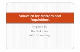 kokwah Valuation for Mergers and Acquisitions - … This seminar will explain: Various valuation approaches for M&A exercises; Determine the value of target companies as well as post-merger