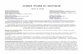 JOINT PUBLIC NOTICE - Corps of Engineers Island Segment: Cut and ... of wood chips in a 10-foot wide by 2,860 foot long flotation ... WQC will close 20 days from the date of this joint