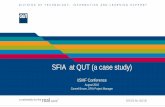 SFIA at QUT (a case study) - Service Management 2017smconference.com.au/2016/presentations/Service-Management-2016... · D I V I S I O N O F T E C H N O L O G Y , ... SFIA at QUT