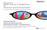 Travel and Tourism - Pearson qualifications · Pearson BTEC Level 3 National in Travel and Tourism Unit 6: The UK as a Tourist Destination ...