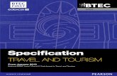 Award TRAVEL AND TOURISM · Edexcel BTEC Level 1/Level 2 First Award in Travel and Tourism ... This qualification is on the National ... Travel and Tourism. Visit  for ...