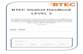 BTEC Student Handbook LEVEL 3 … · BTEC Student Handbook LEVEL 3 ... Across the next two years you will be completing the BTEC National Qualification in Health and Social Care.