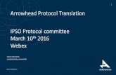Arrowhead Protocol Translation IPSO Protocol committee ... Protocol Translation IPSO Protocol committee March 10th 2016 ... CoAP CoAP MQTT . MQTT . MQTT XML XML JSON BSON ... CoAP