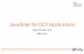 JavaScript for OCF Applications - Open Connectivity … · Express, mraa, MQTT and CoAP modules ...