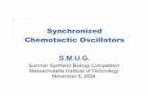 S.M.U.G. - Amazon S3 as part of the full system Cell-to-Cell Synchronization Module Oscillator Module Chemotaxis Module Individual’s Osc Phase Population’s Osc Phase Chemotaxis