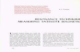 RESONANCE TECHNIQUE MEASURING SATELLITE … · This article presents the theory and application of a resonance technique that is especially designed to measure B. E. Tossman ... or