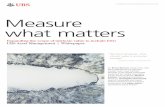 Measure what matters - Our financial services around the ... · The evaluation of a stock’s intrinsic value has traditionally ... the use of capital and other important inputs that