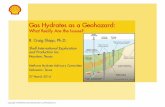 Gas Hydrates as a Geohazard - Department of Energy this presentation “Shell”, ... Definition of what actually is a gas hydrate geohazard is interpretative - ... Gas Hydrate Causing