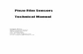 Piezo Film Sensors Technical Manual - imagesco.com · Piezo Film at Low Frequencies ... Transducer materials convert one form of energy into another, and are widely used in sensing