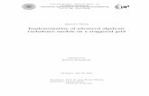 Implementation of advanced algebraic turbulence models on ... · 4.22 Velocity pro les of staggered Grid and Box method for Van Driest model.48 4.23 Velocity pro les with staggered