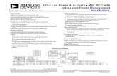 Ultra Low Power Arm Cortex-M4F MCU with … Low Power Arm Cortex-M4F MCU with Integrated Power Management Preliminary Technical Data ADuCM4050 Rev. PrF Document Feedback Information