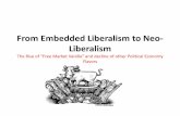 From Embedded Liberalism to Neo- 2011/22 Neo-liberalism 2011.pdfFrom Embedded Liberalism to Neo-Liberalism The Rise of “Free Market Vanilla” and decline of other Political Economy