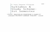 Syllabus & Study Scheme- Ist Semester - SLIET …academic.sliet.ac.in/files/2012/12/4-Year-Degree-Scheme... · Web viewHajraChoudhury, HazraChoudhary and Nirjhar Roy, 2007, Elements