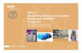 EPA’s Small Business Innovation Research (SBIR) … · EPA’s Small Business Innovation Research (SBIR) ... Cement –Small Sources: Industrial Boilers, Auto Body & Paint ... †