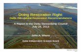 Doinggg Restoration Right - Delta Stewardship Councildeltacouncil.ca.gov/sites/default/files/documents/files/Item_9...Doinggg Restoration Right: Delta ISB Habitat Restoration ... Presentation