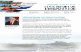 Highlights of the FY 2016 STATE REPORT ON TRANSPORTATION€¦ · Highlights of the FY 2016 STATE REPORT ON TRANSPORTATION ... the Federal Fiscal Year (FFY) 2015 Consolidated ... THE